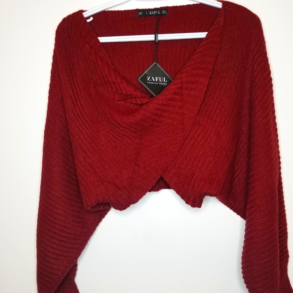 Knitted Cropped Pullover